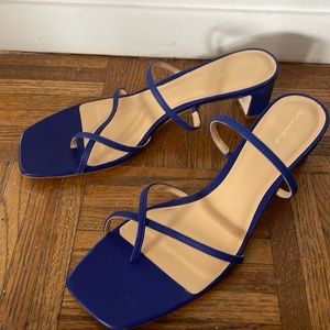 Reformation block heel sandal never worn